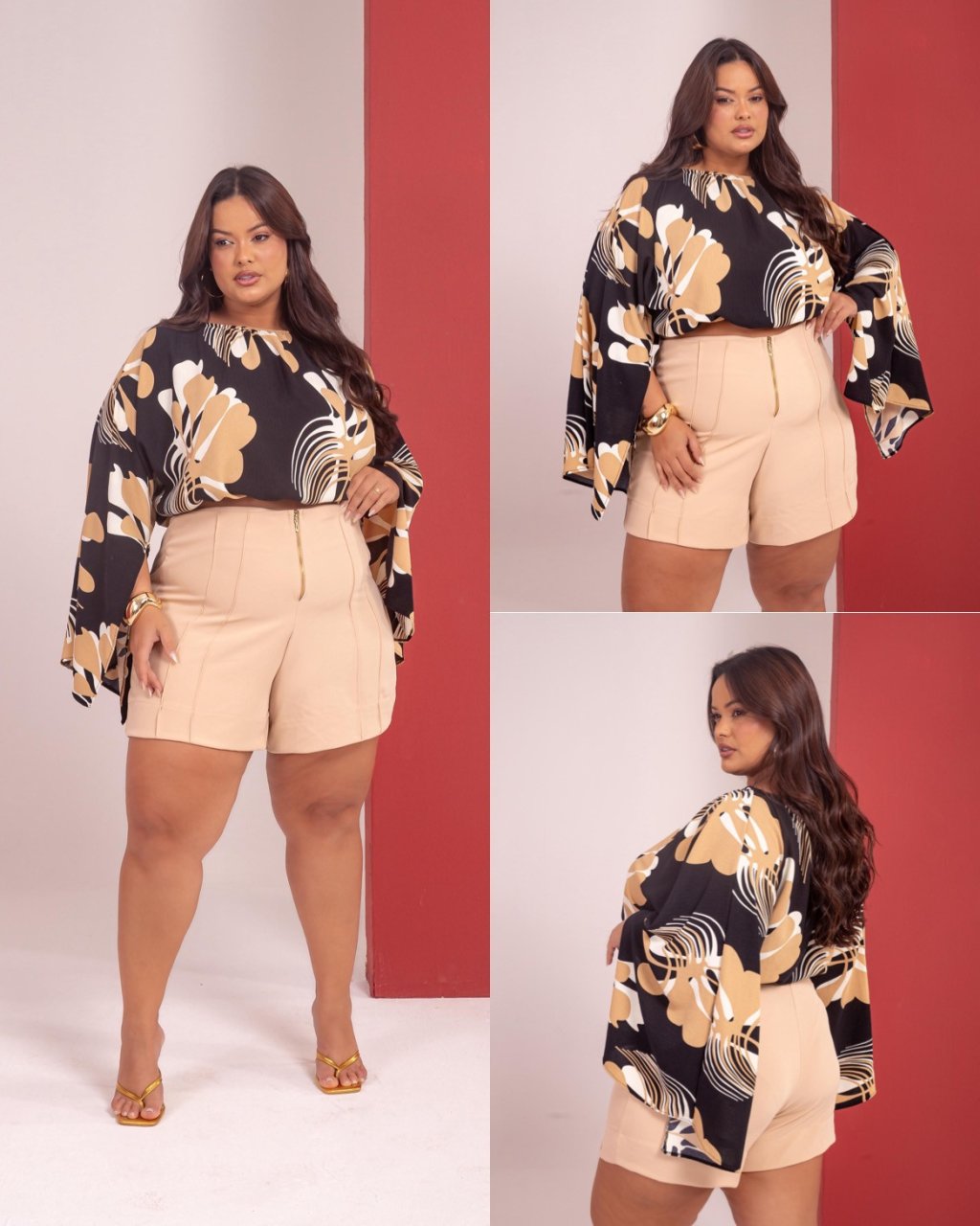 Conj short PLUSSIZE 48/50