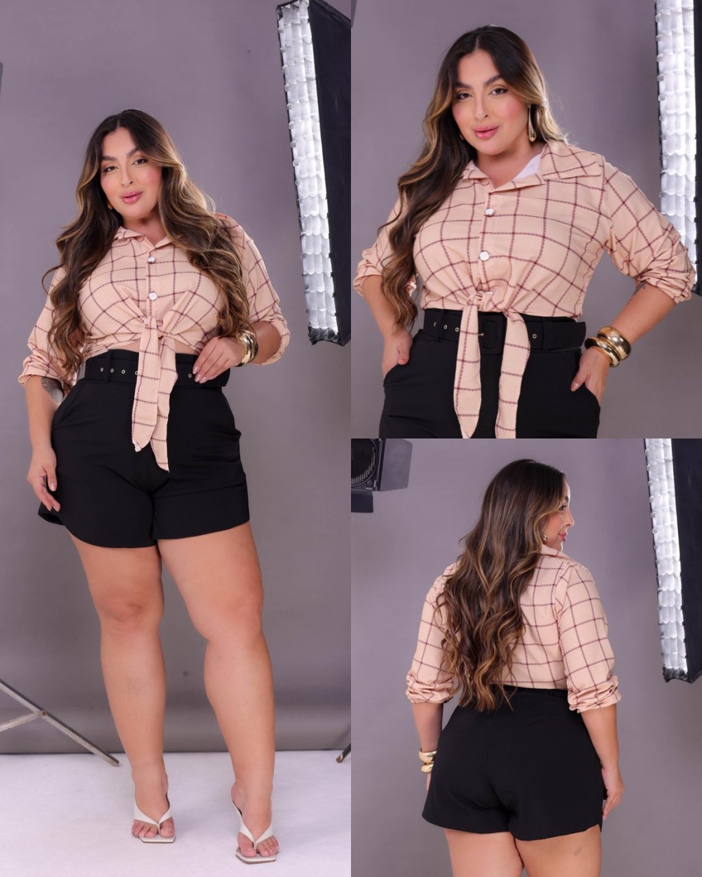 Blusa xadrez MIDSIZE 44/46