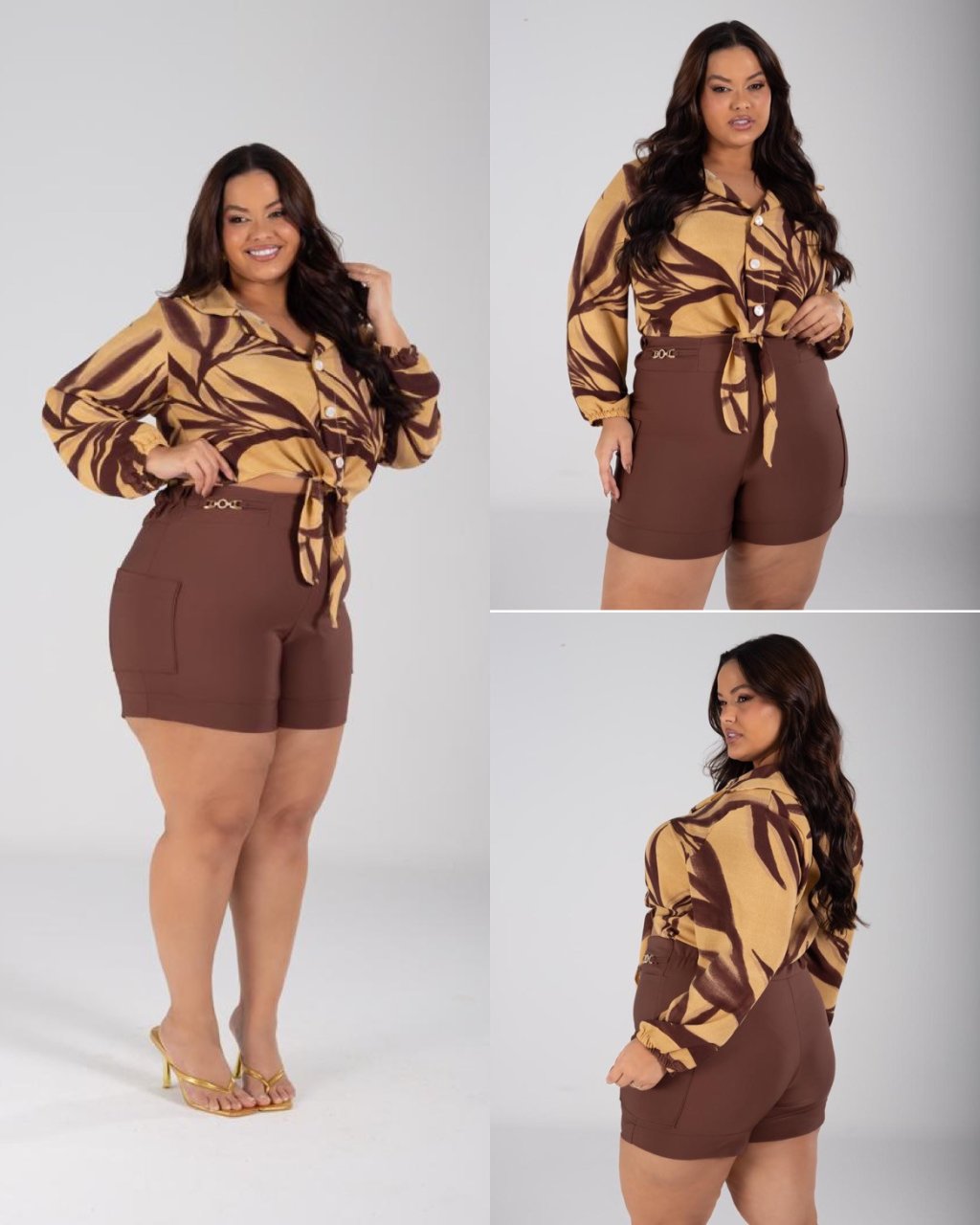 Conjunto short PLUSSIZE 48/50