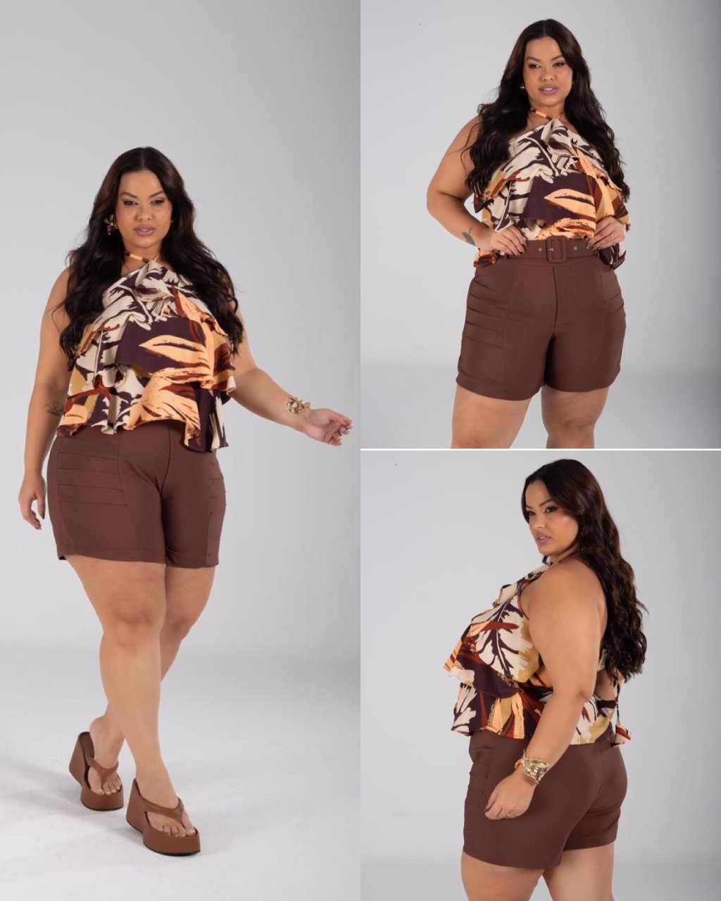 Conjunto short PLUSSIZE 48/50