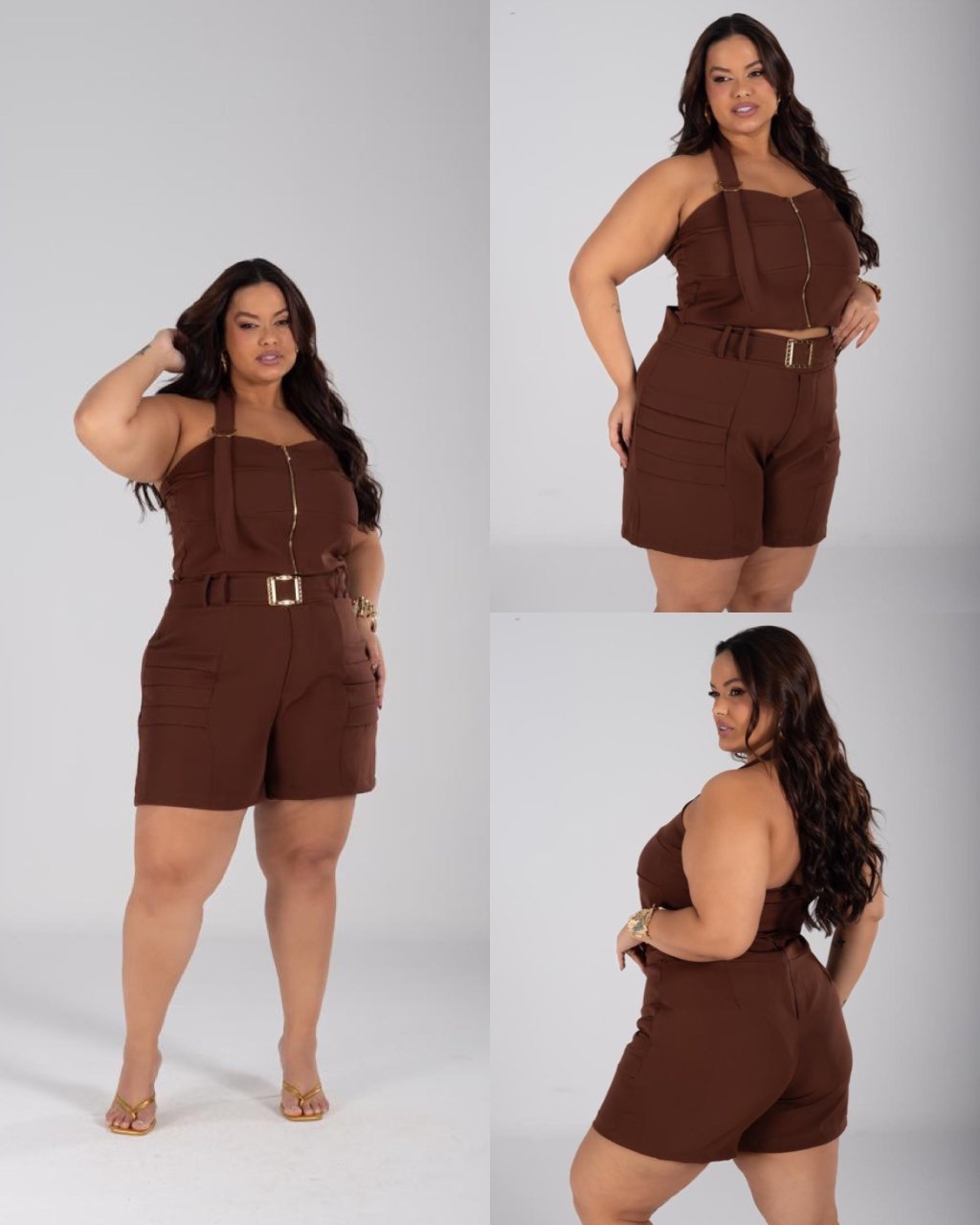 Conjunto short PLUSSIZE 48/50