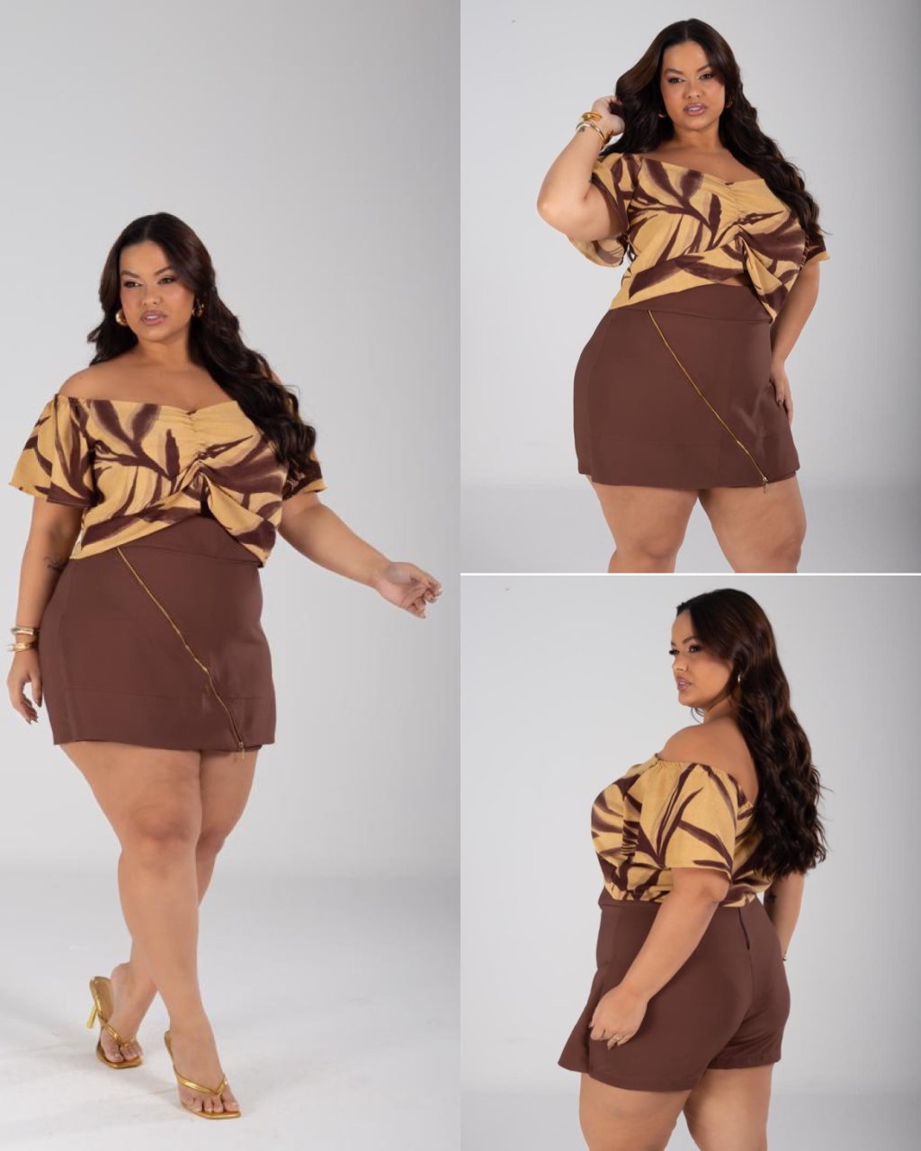 Conjunto short PLUSSIZE 48/50