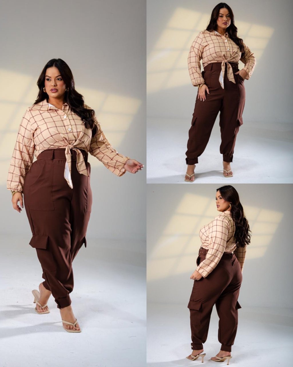 Calça bolso cargo PLUSSIZE 48/50