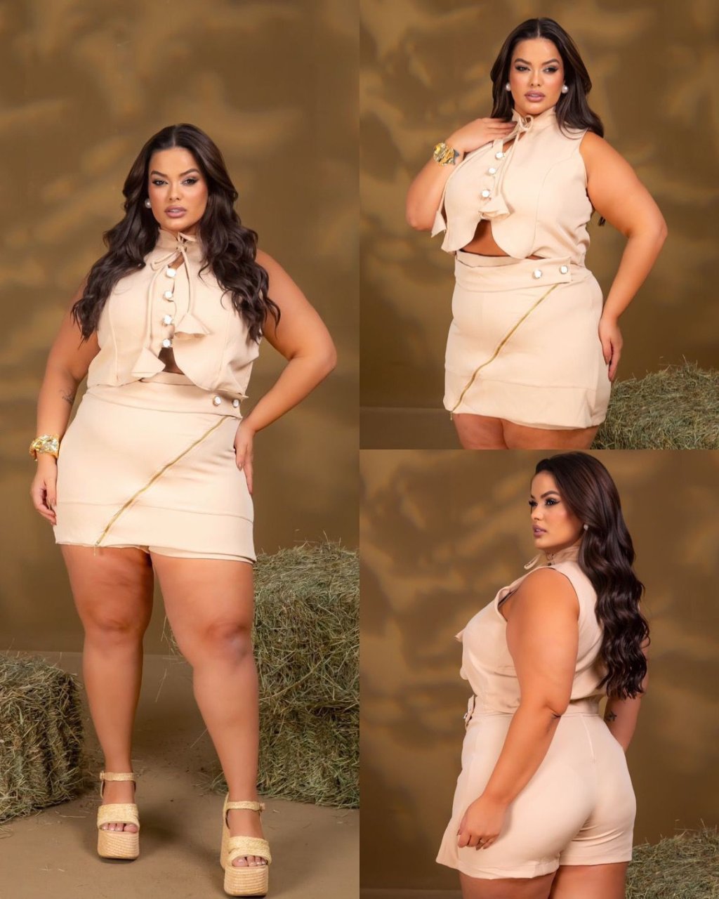 Conj short PLUSSIZE 48/50
