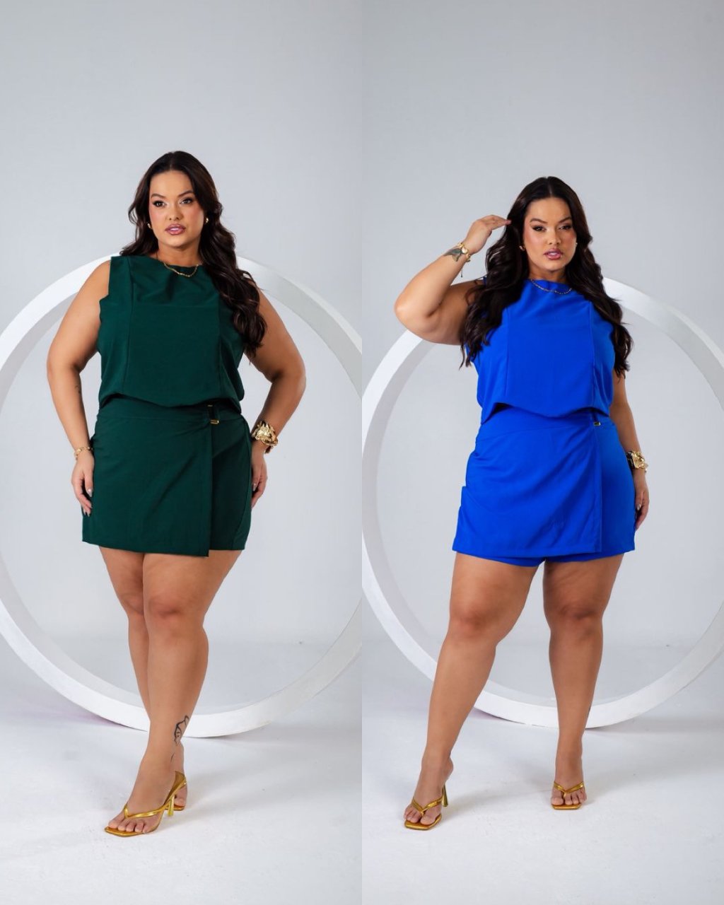 Conjunto short PLUSSIZE ref2755