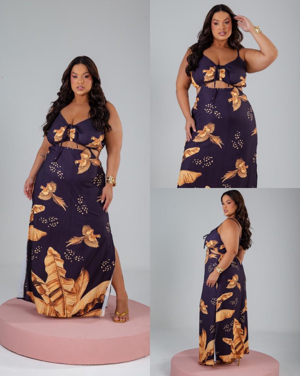 Vestido longo PLUSSIZE 48/50 ref2768