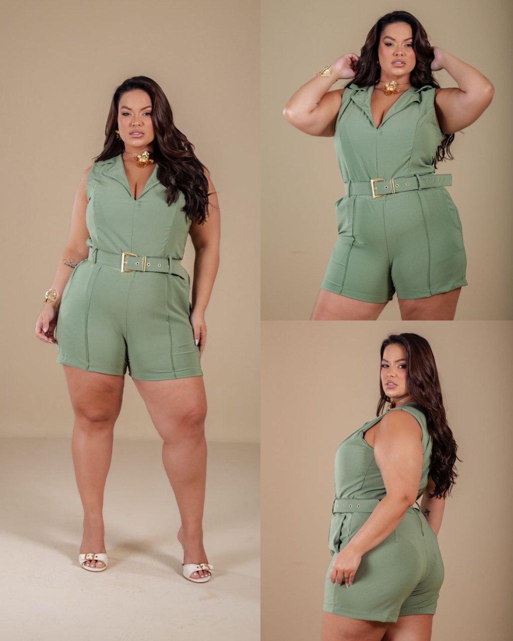 Macaquinho PLUSSIZE 48/50 ref2825