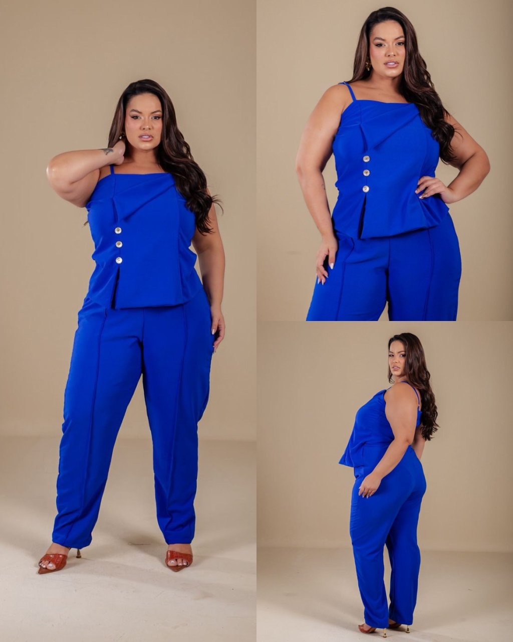 Macacão longo PLUSSIZE 48/50 ref2827
