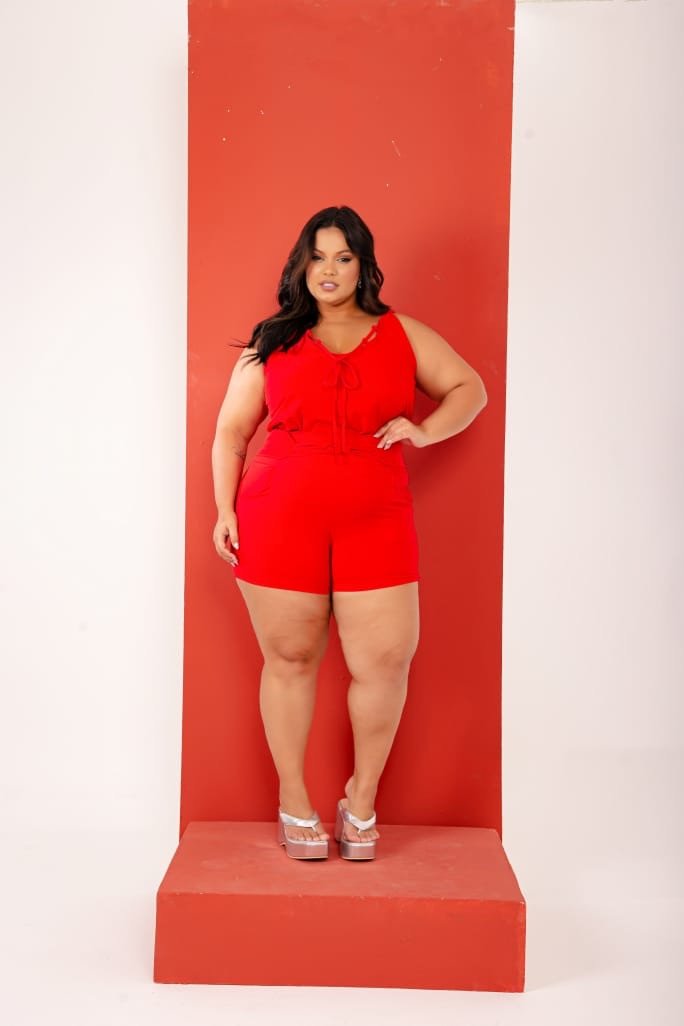 Conj. Short e blusa com viés. Ref: 1460