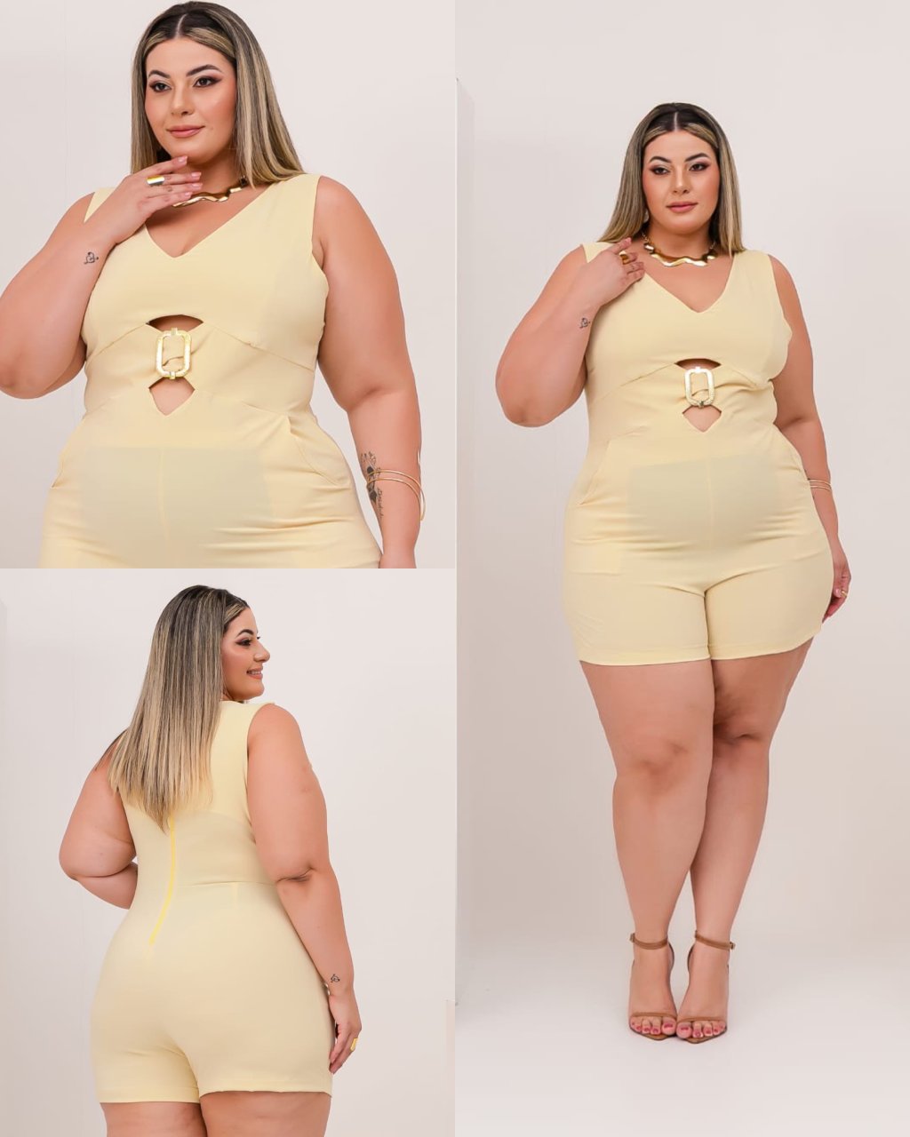 Macaquinho PLUS SIZE. Ref: 2858
