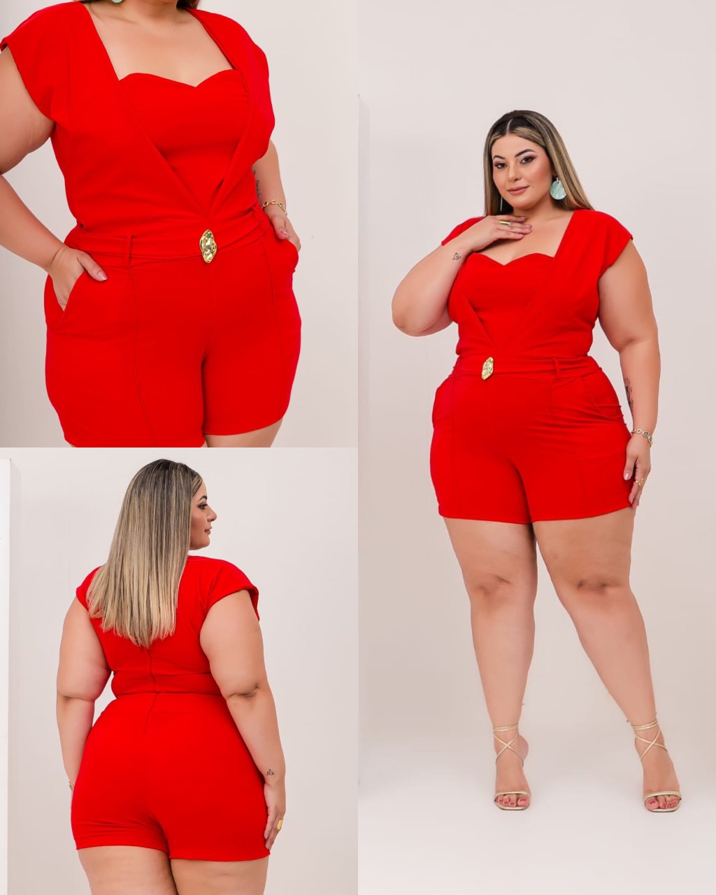 Macaquinho PLUS SIZE. Ref: 2861
