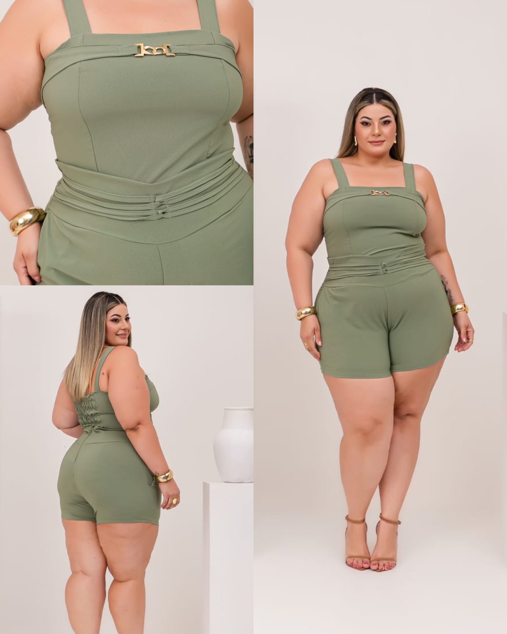 Conjunto de short PLUS SIZE. Ref: 2862