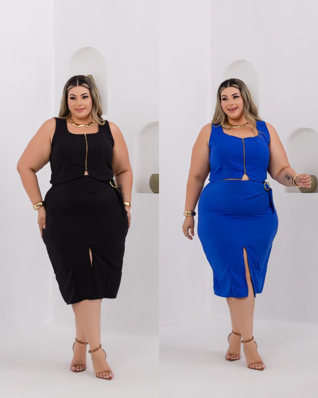 Conjunto saia PLUSSIZE 48/50 ref2875