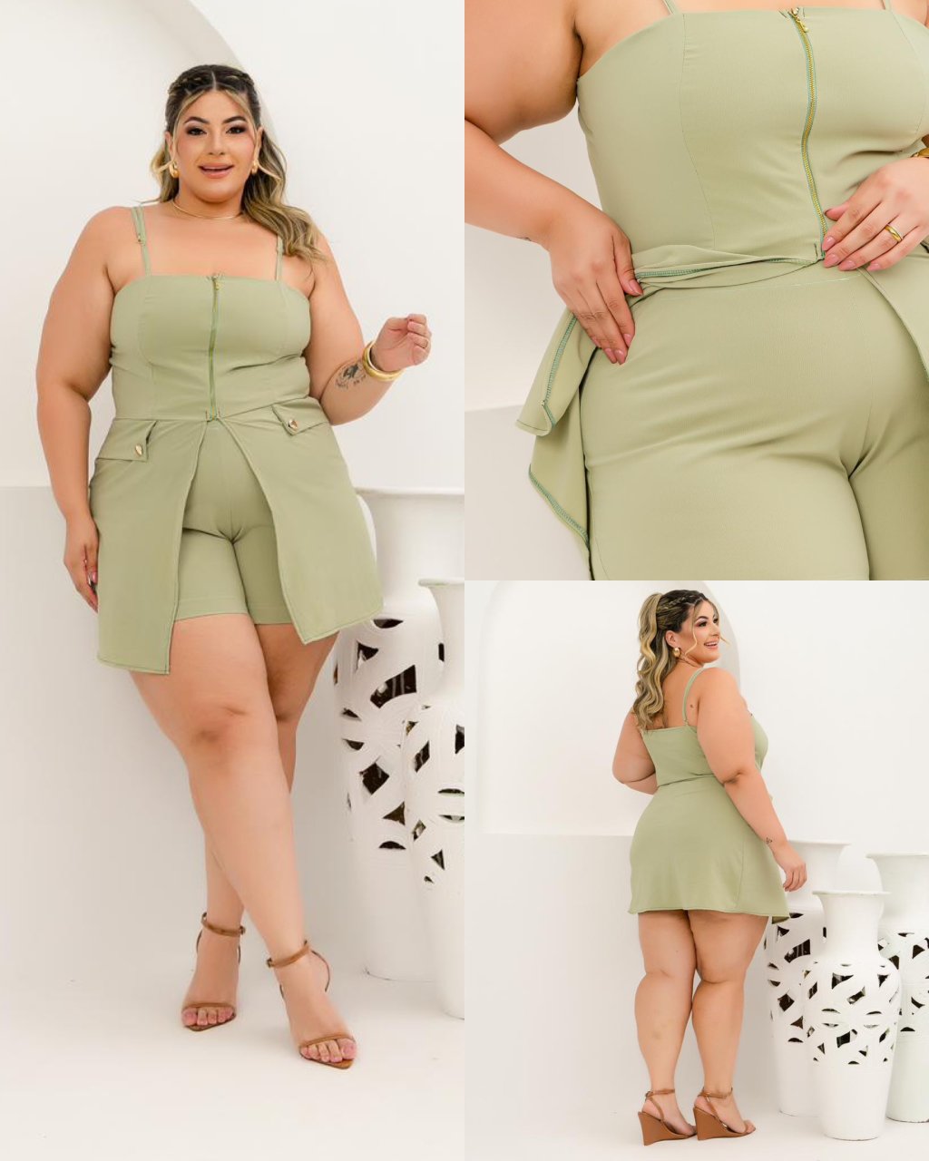 Conjunto short PLUSSIZE 48/50 ref 2886