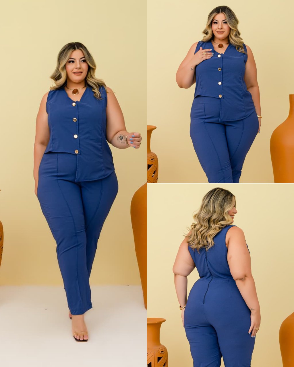 Macacão longo PLUSSIZE 48/50 ref2898