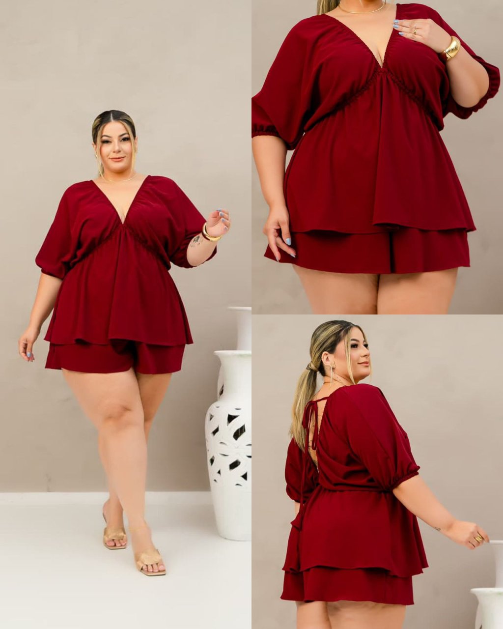 Macaquinho 48/50 PLUSSIZE REF2922