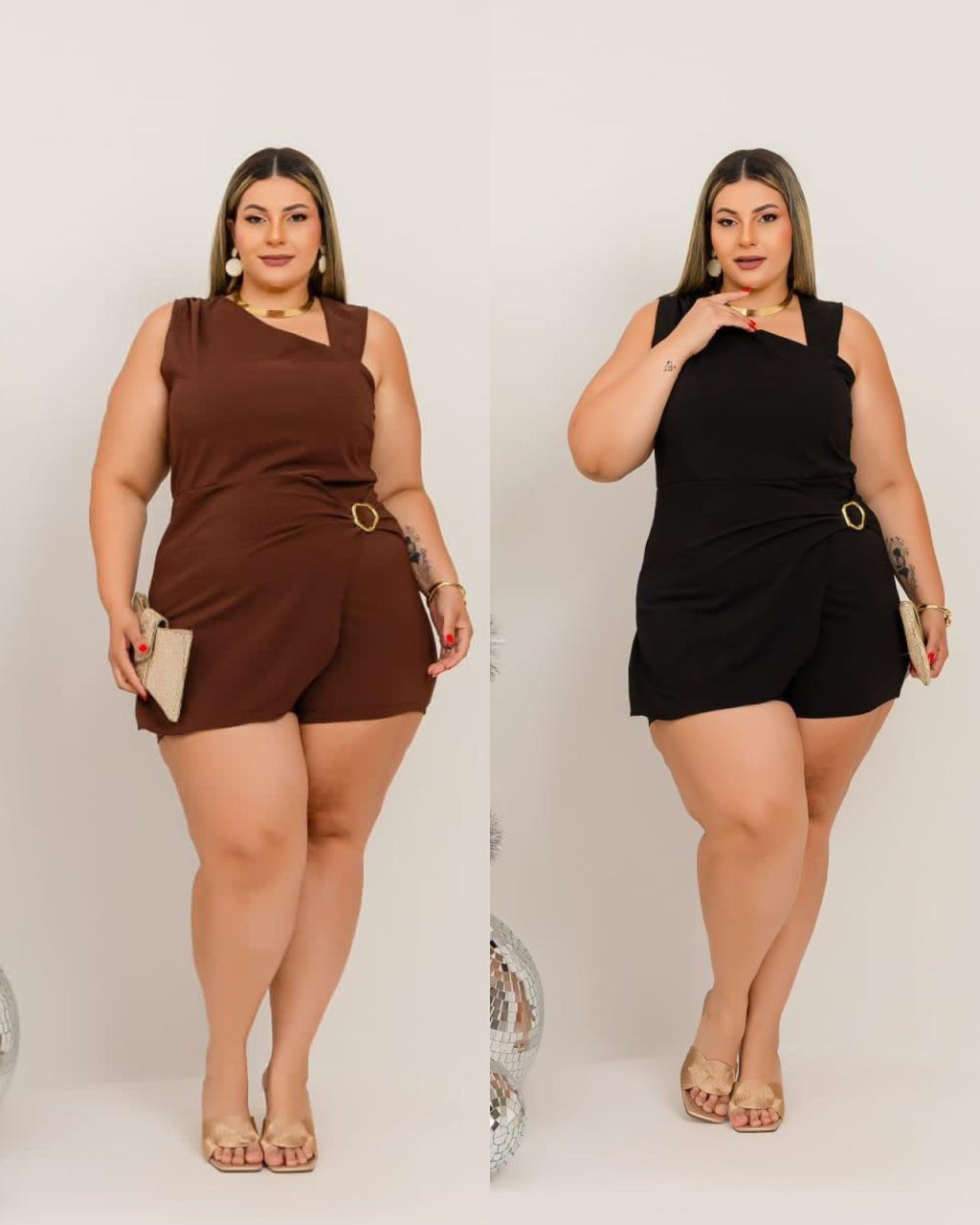 Macaquinho PLUSSIZE 48/50. Ref: 2963