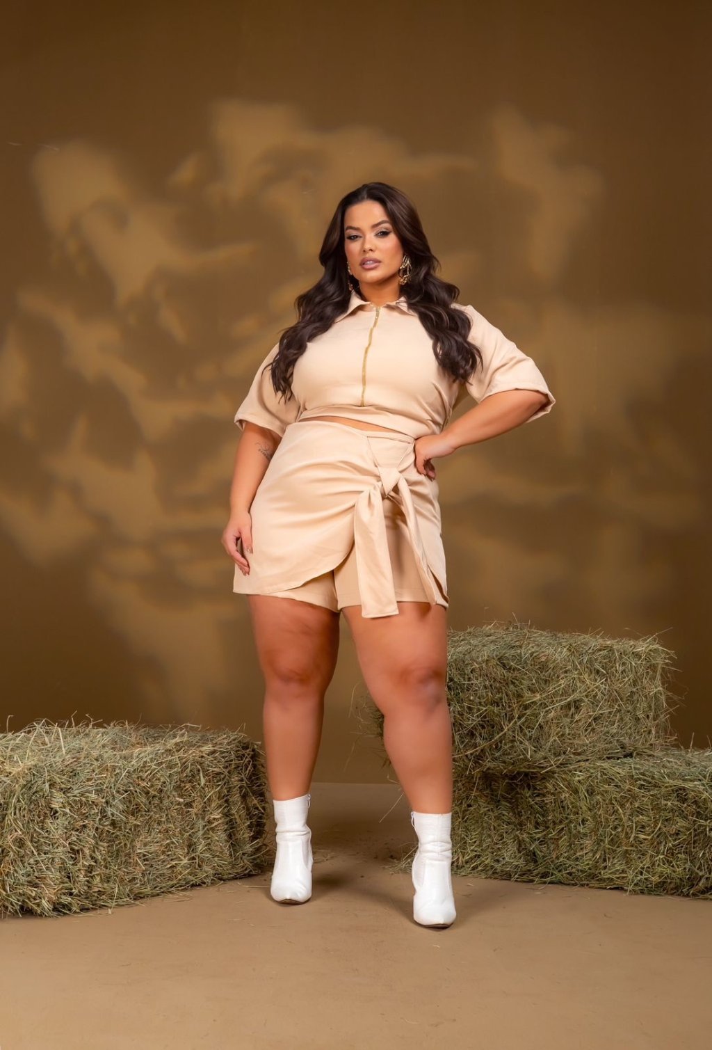 Conj short PLUSSIZE 48/50