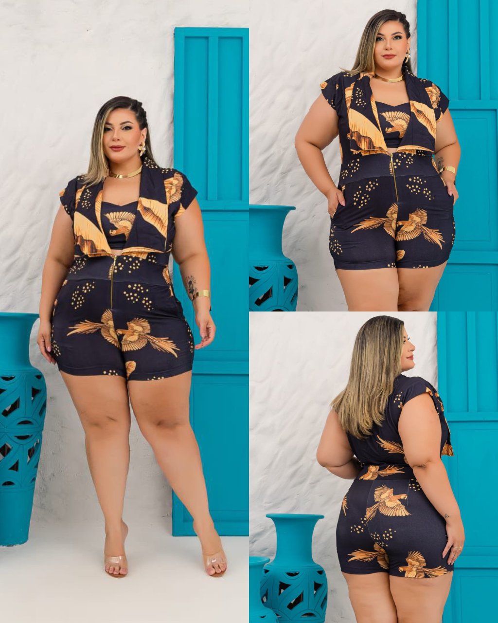 Macaquinho Plussize 48/50