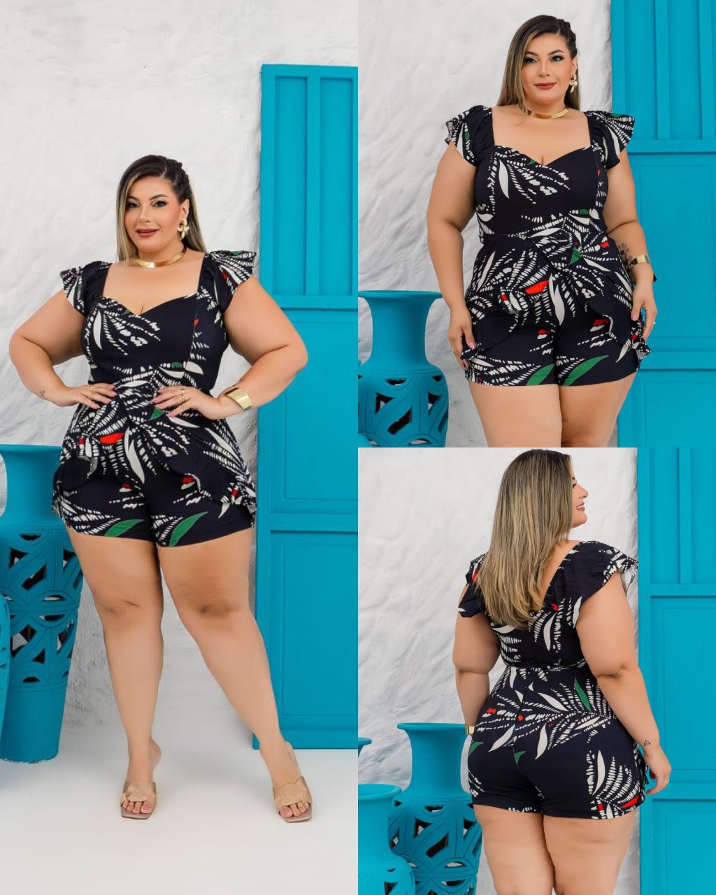 Macaquinho Plussize 48/50