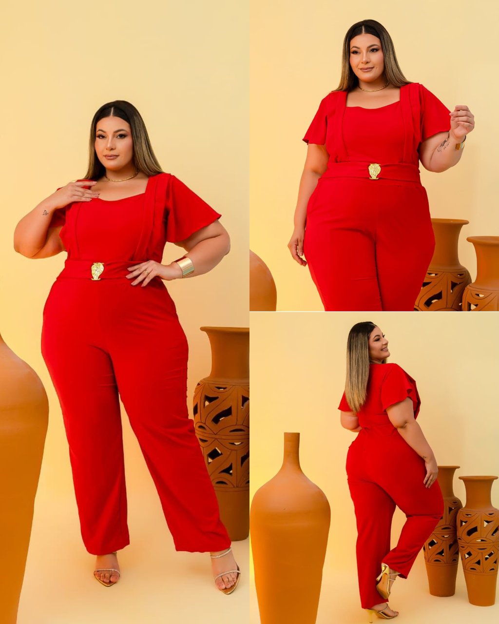 Macacão longo Plussize 48/50