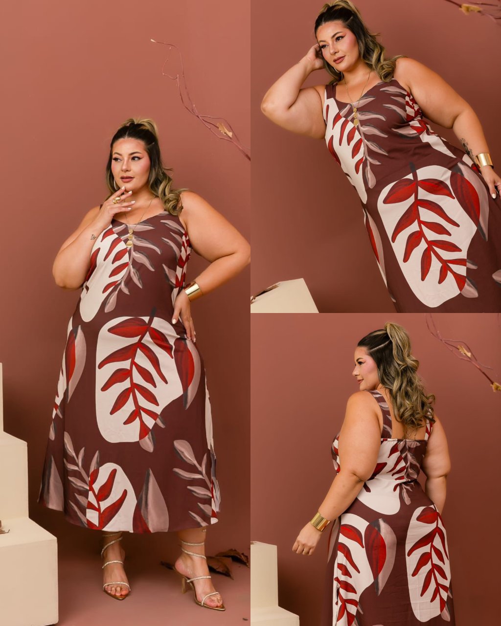Vestido longo Plussize 48/50