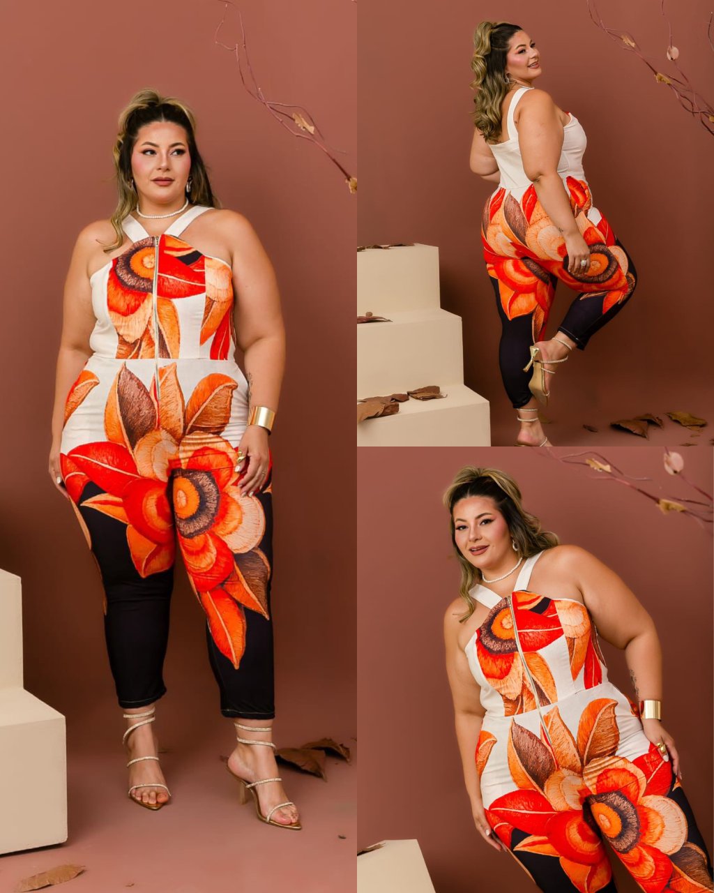 Macacão longo Plussize 48/50