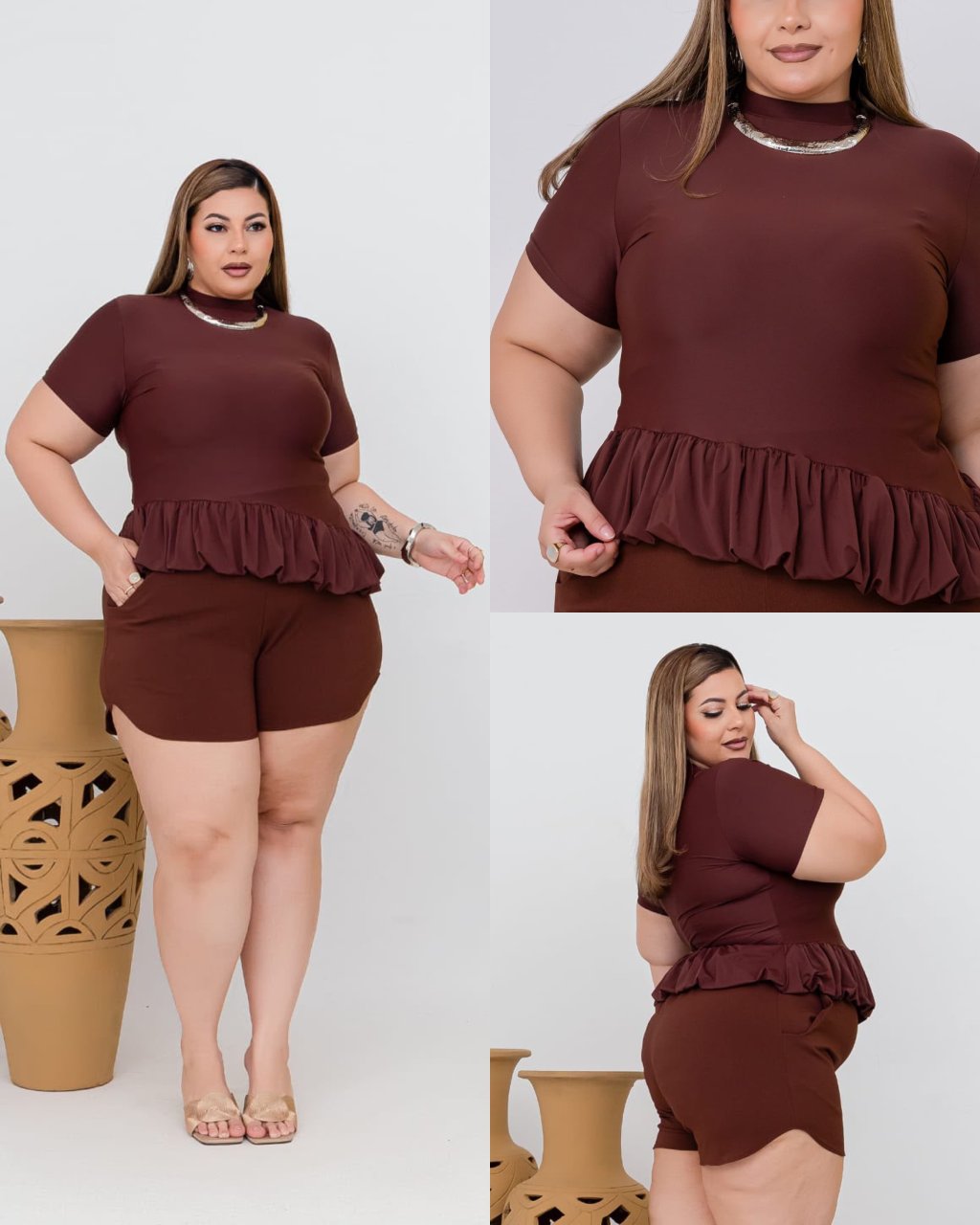 Macaquinho Plussize 48/50