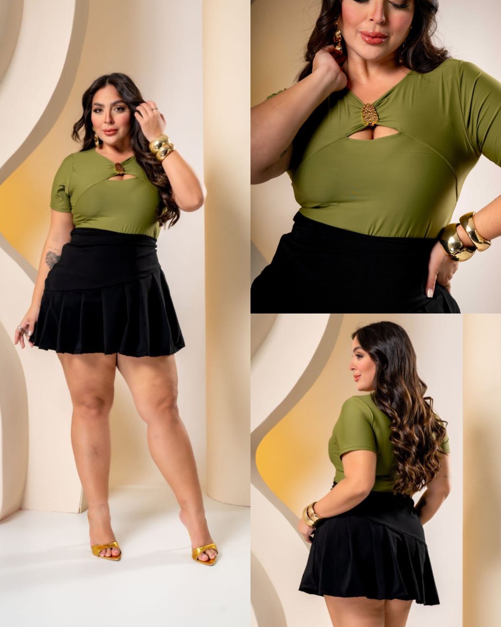 Conjunto blusa poliamida MIDSIZE 44/46