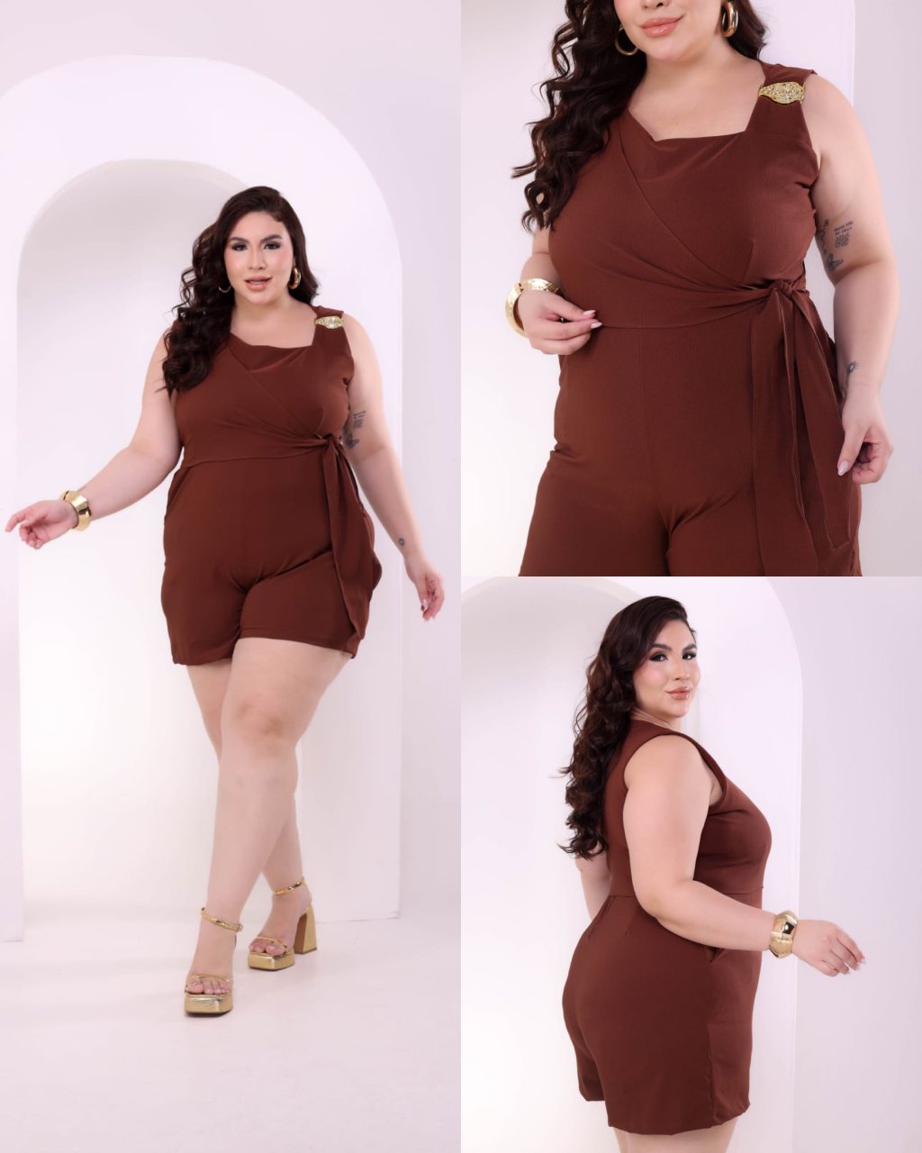 Macaquinho Plussize 48/50