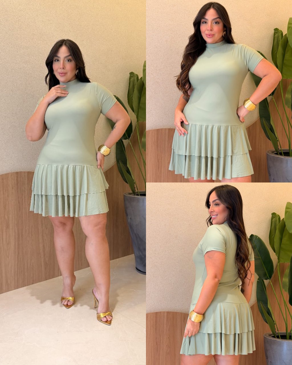 Vestido poliamida premium MIDISIZE 44/46