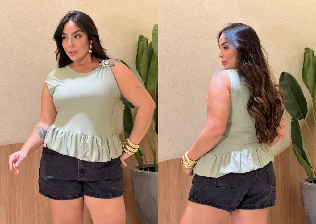 Blusa poliamida premium 44 ao 48