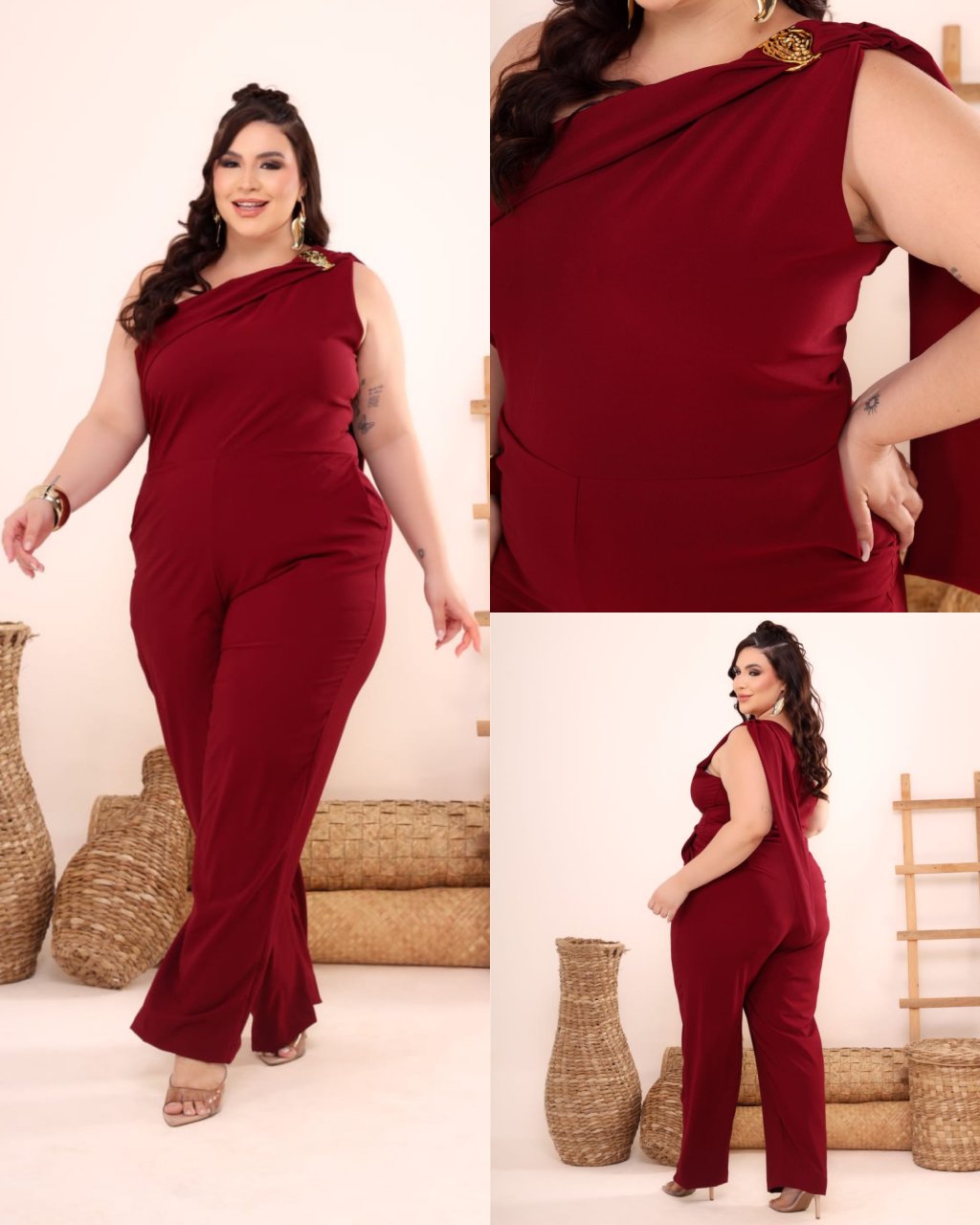 Macacão longo Plussize 48/50