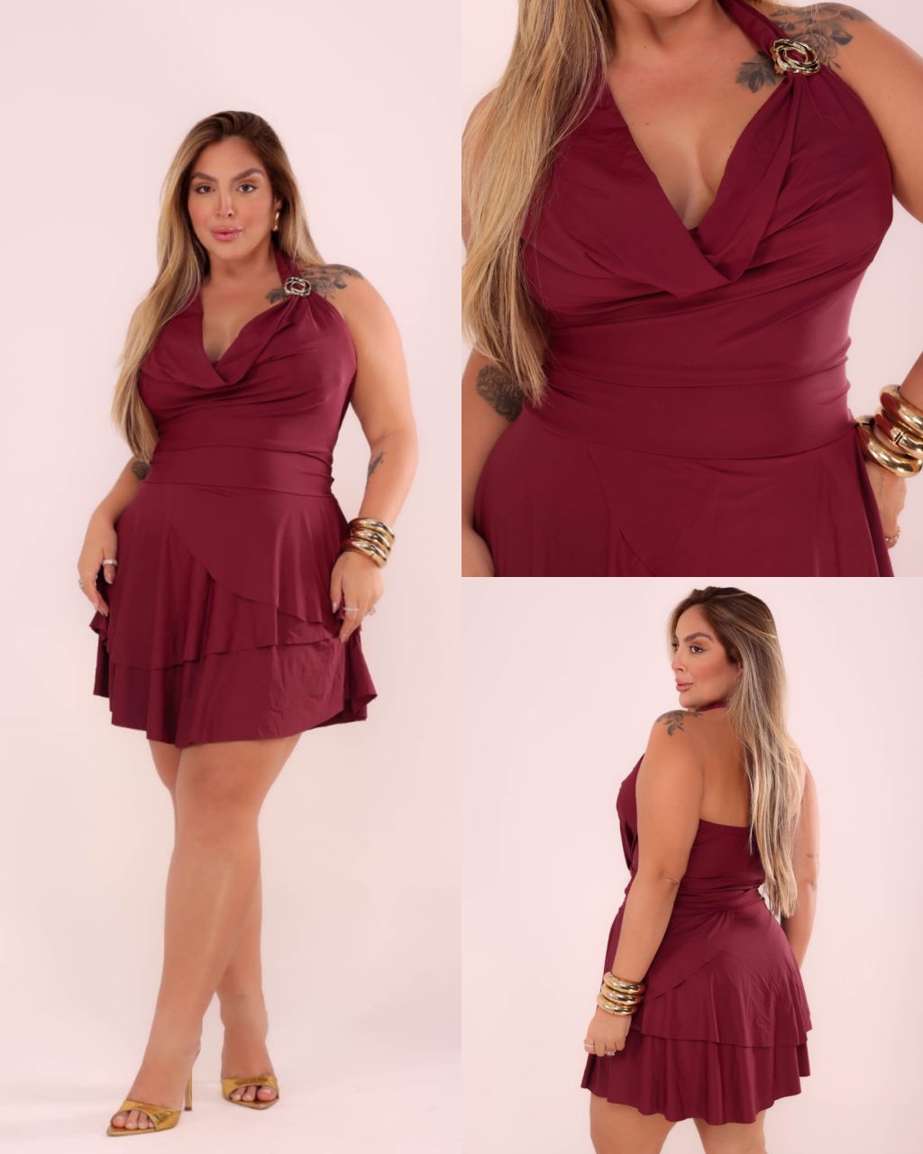 Vestido midsize poliamida 44/46