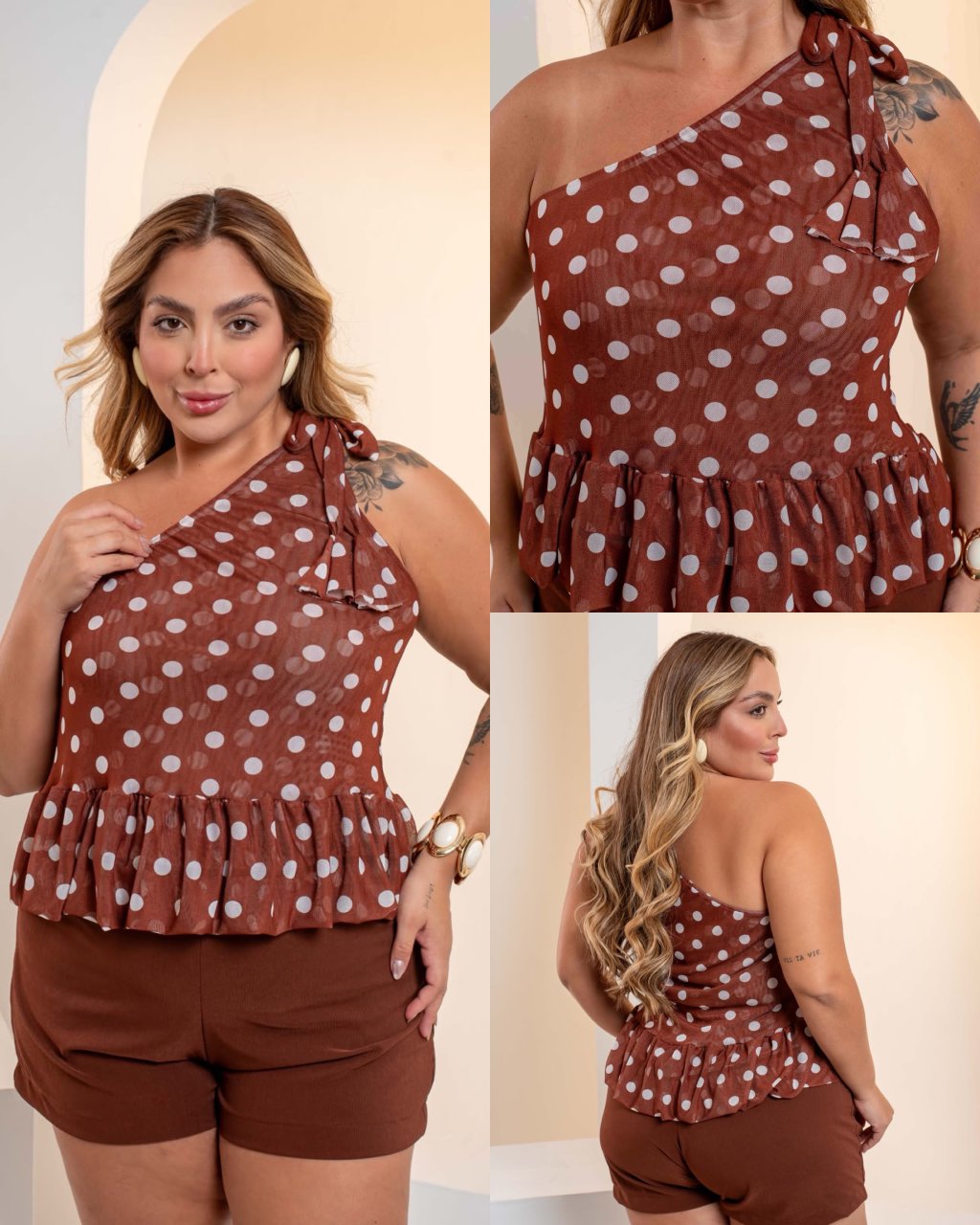 Blusa Tulê de poá midsize 44/46