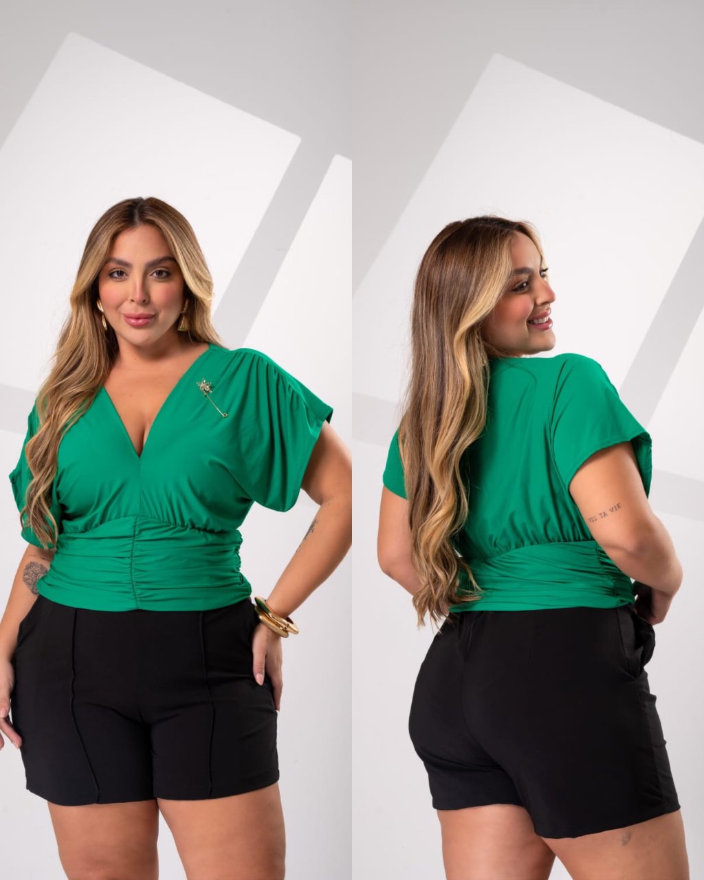 Blusa poliamida premium TAM único 