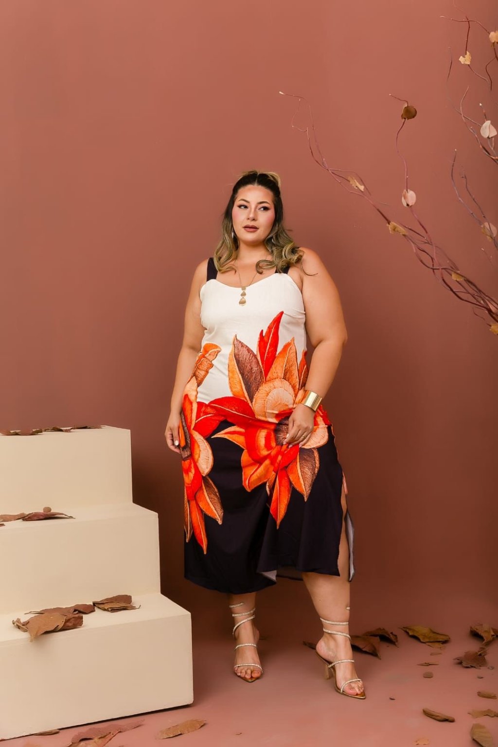 Vestido longo Plussize 48/50