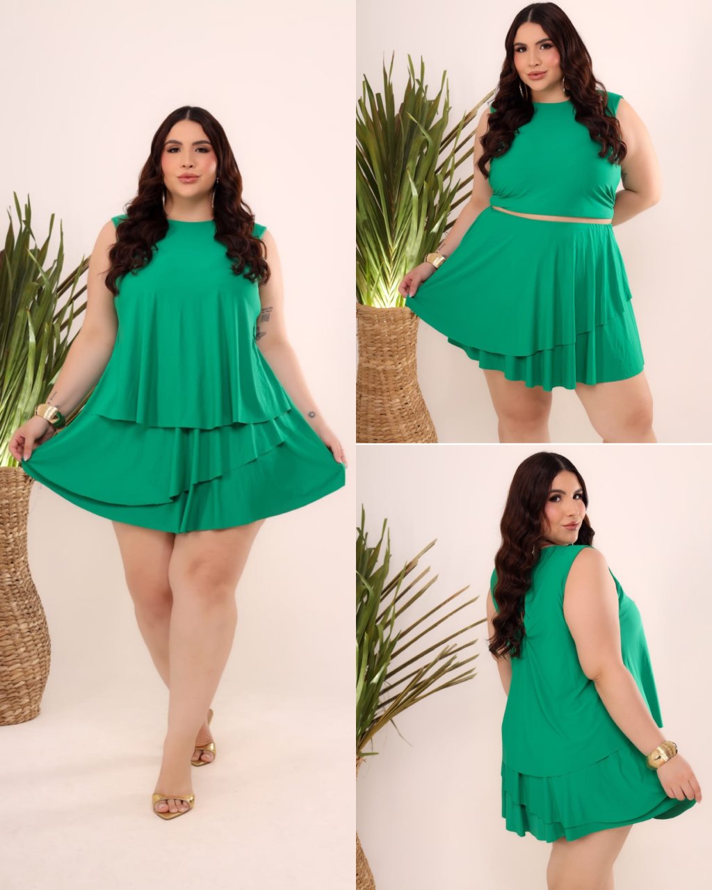 Conjunto poliamida Plussize 48/50