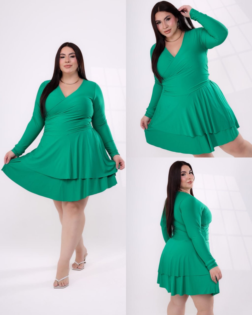 Vestido poliamida Plussize 48/50