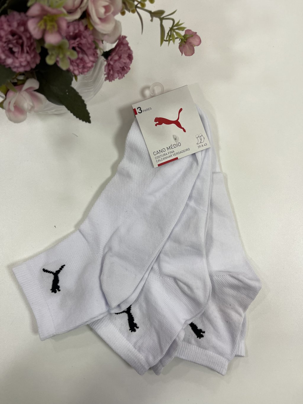 Kit 3 meias puma 