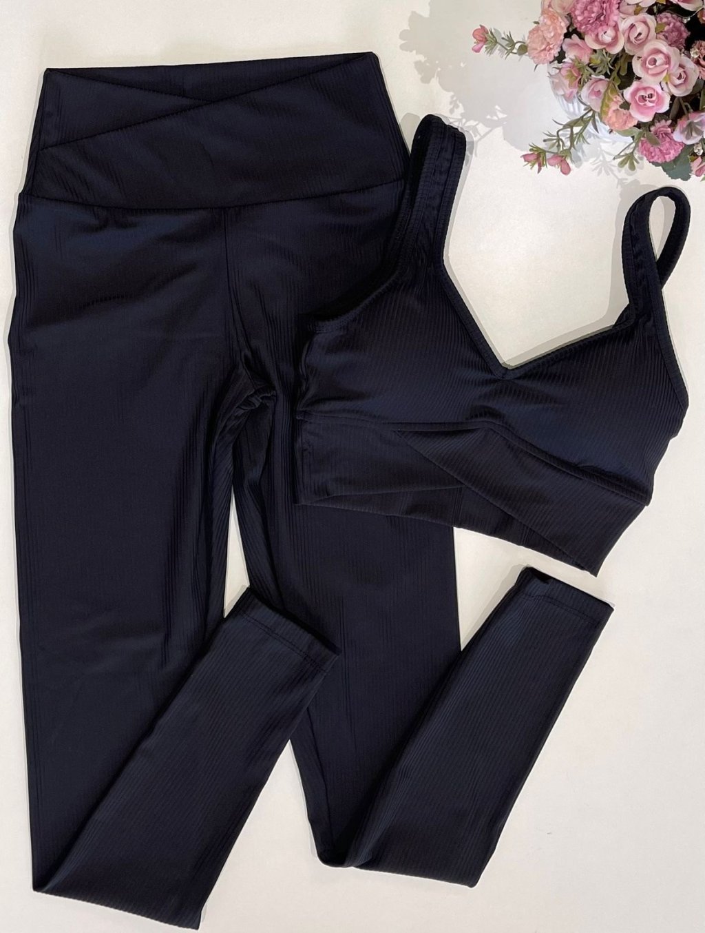 Conjunto vestem canelado
