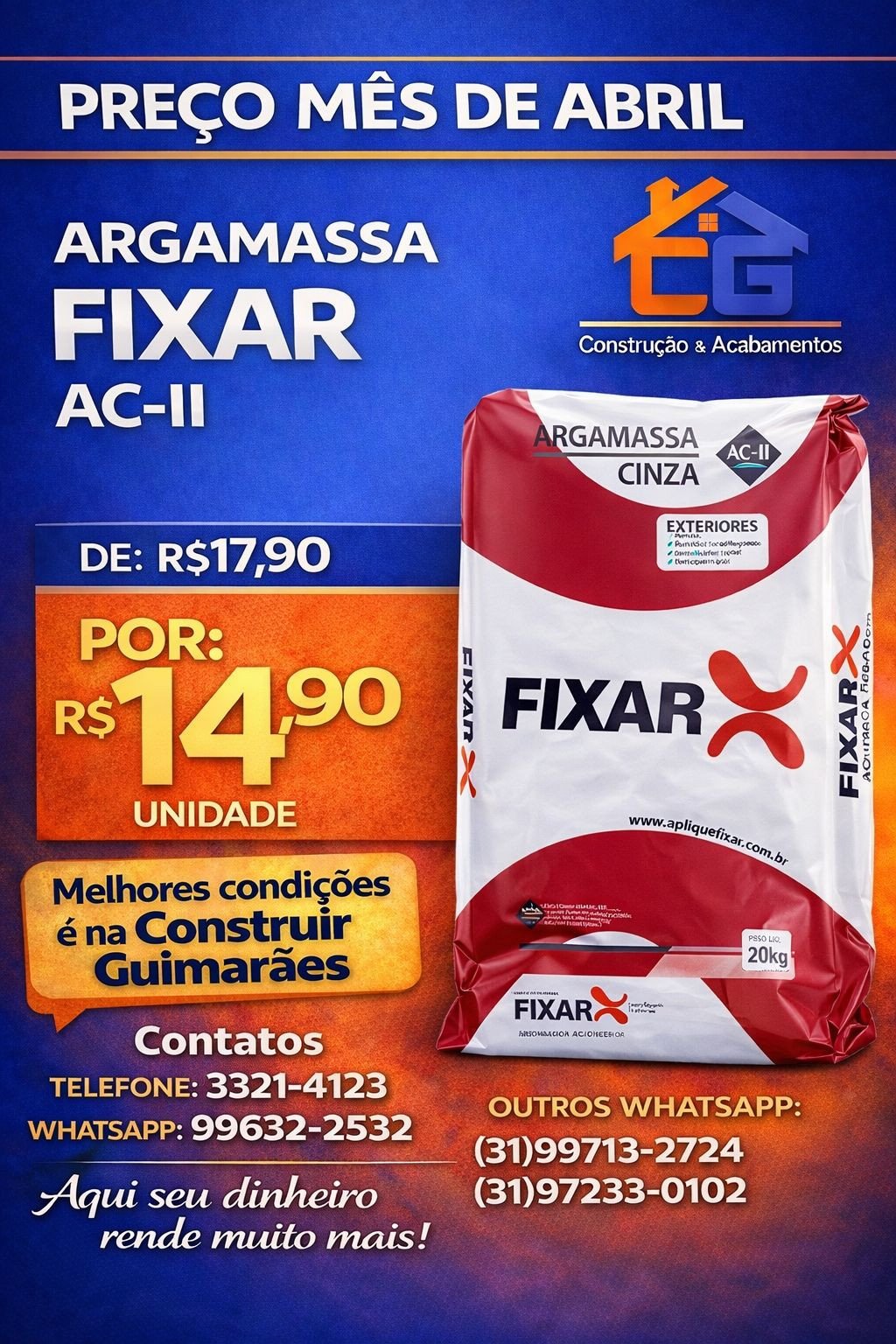 Argamassa AC II - Fixar