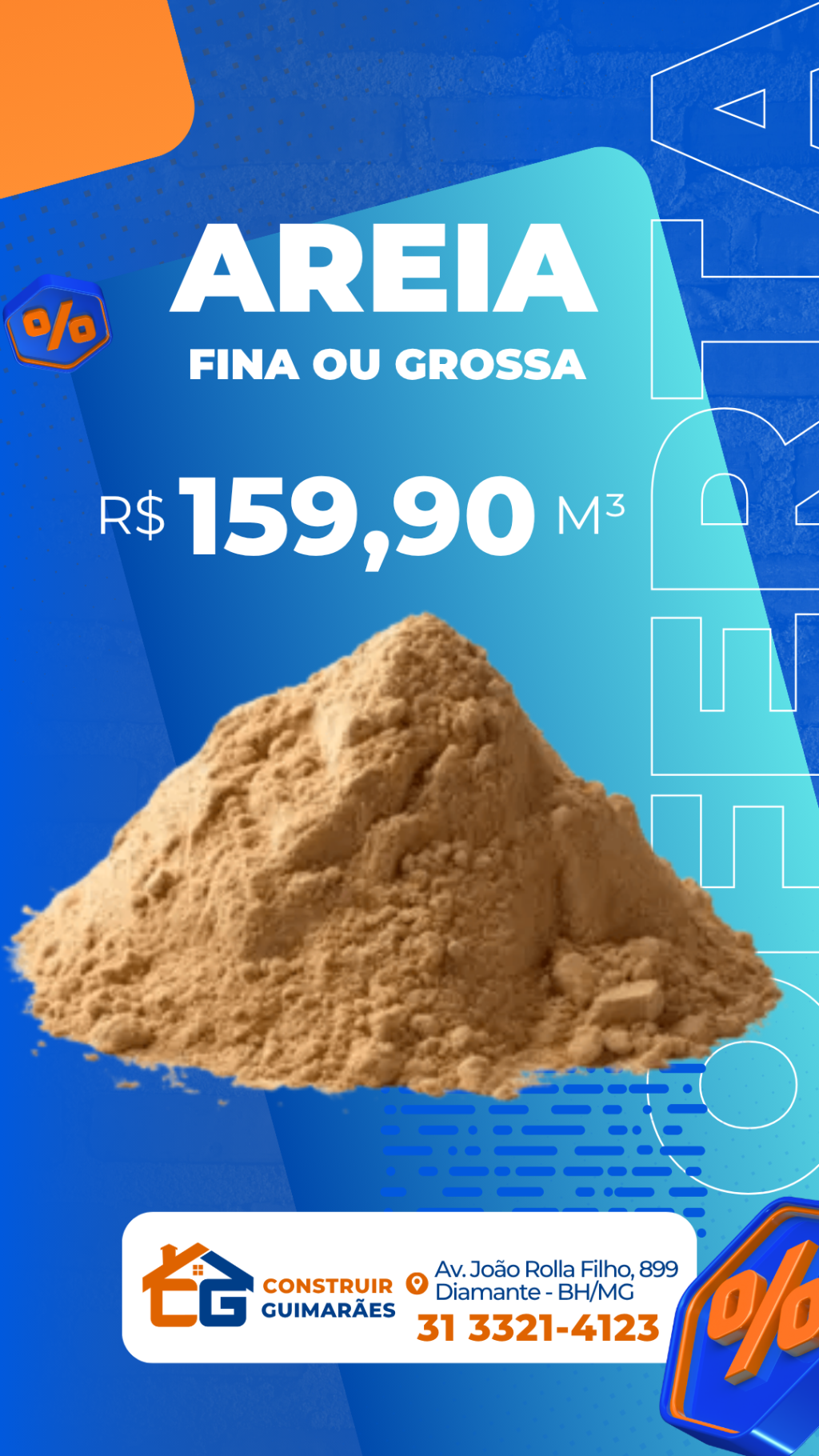 Areia m³
