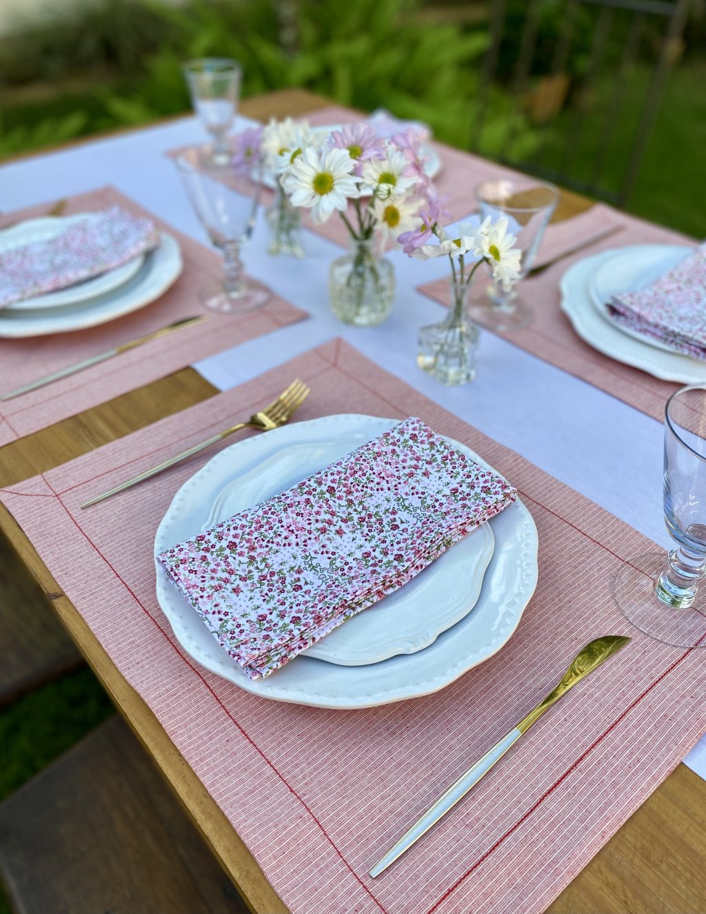 Jogo americano Eco listrado