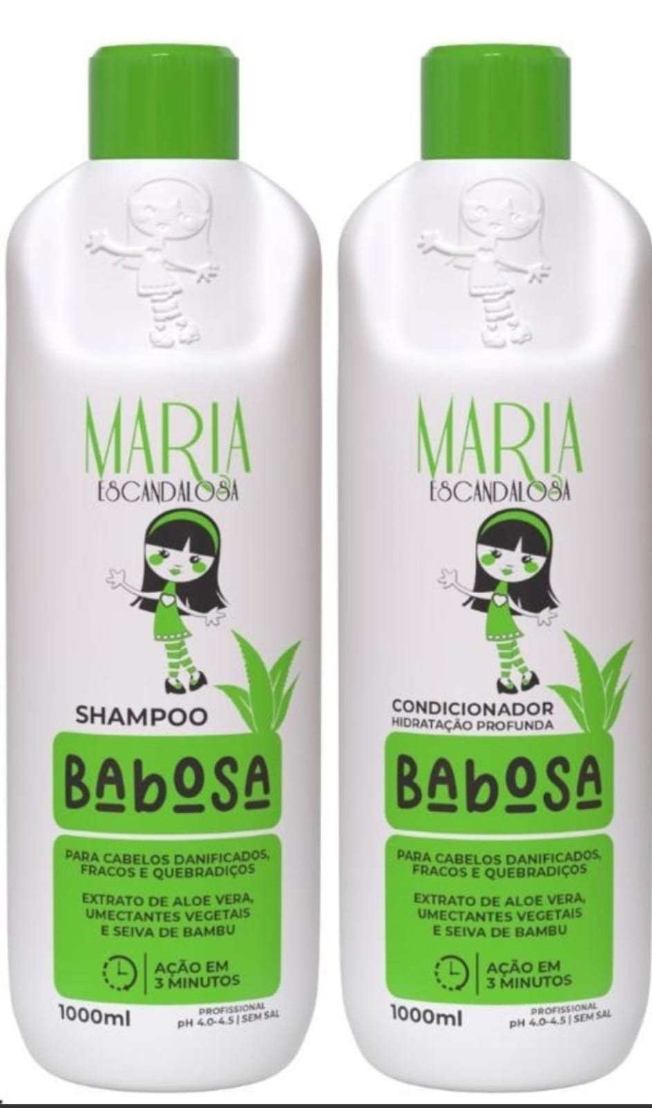 KIT CAPILAR BABOSA 1 LITRO MARIA ESCANDALOSA