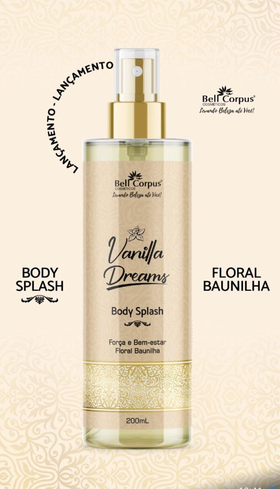 BODY SPLASH VANILLA DREAMS 200ML BELL CORPUS