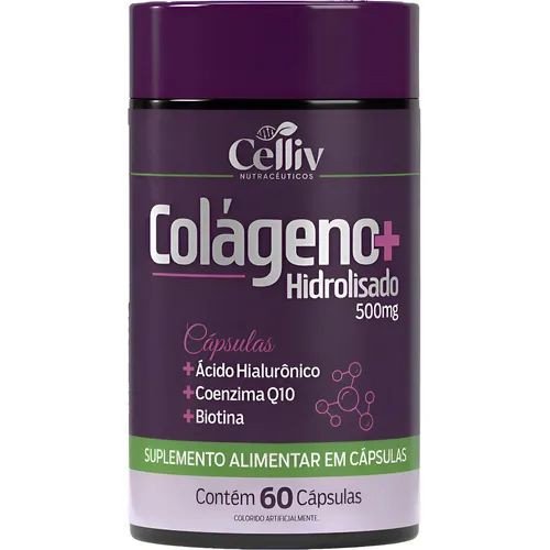 SUPLEMENTO ALIMENTAR EM CAPSULAS COLÁGENO HIDROLISADO+ÁCIDO HIALURÔNICO CELLIV