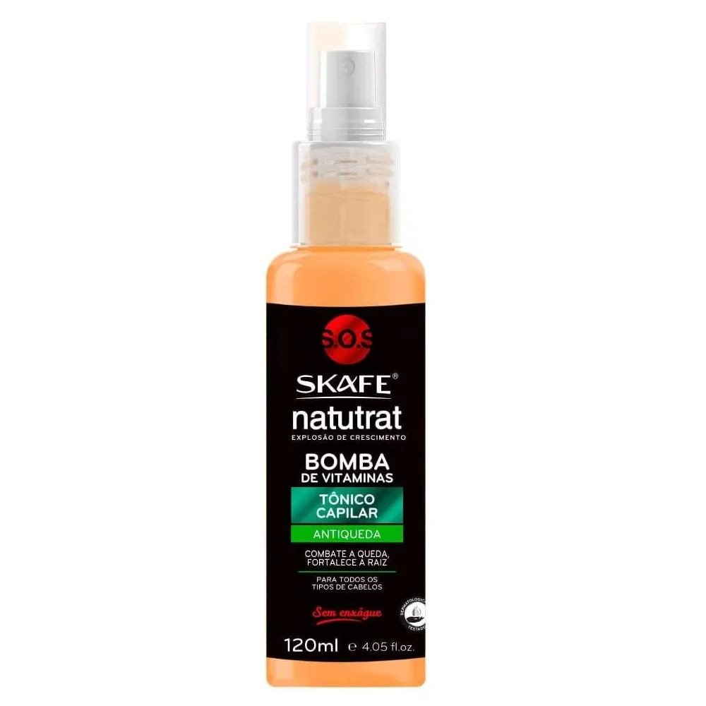 TÔNICO CAPILAR ANTIQUEDA BOMBA DE VITAMINAS 120ML SKAFE