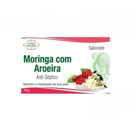SABONETE BARRA MORINGA COM AROEIRA 90G LIANDA NATURAL