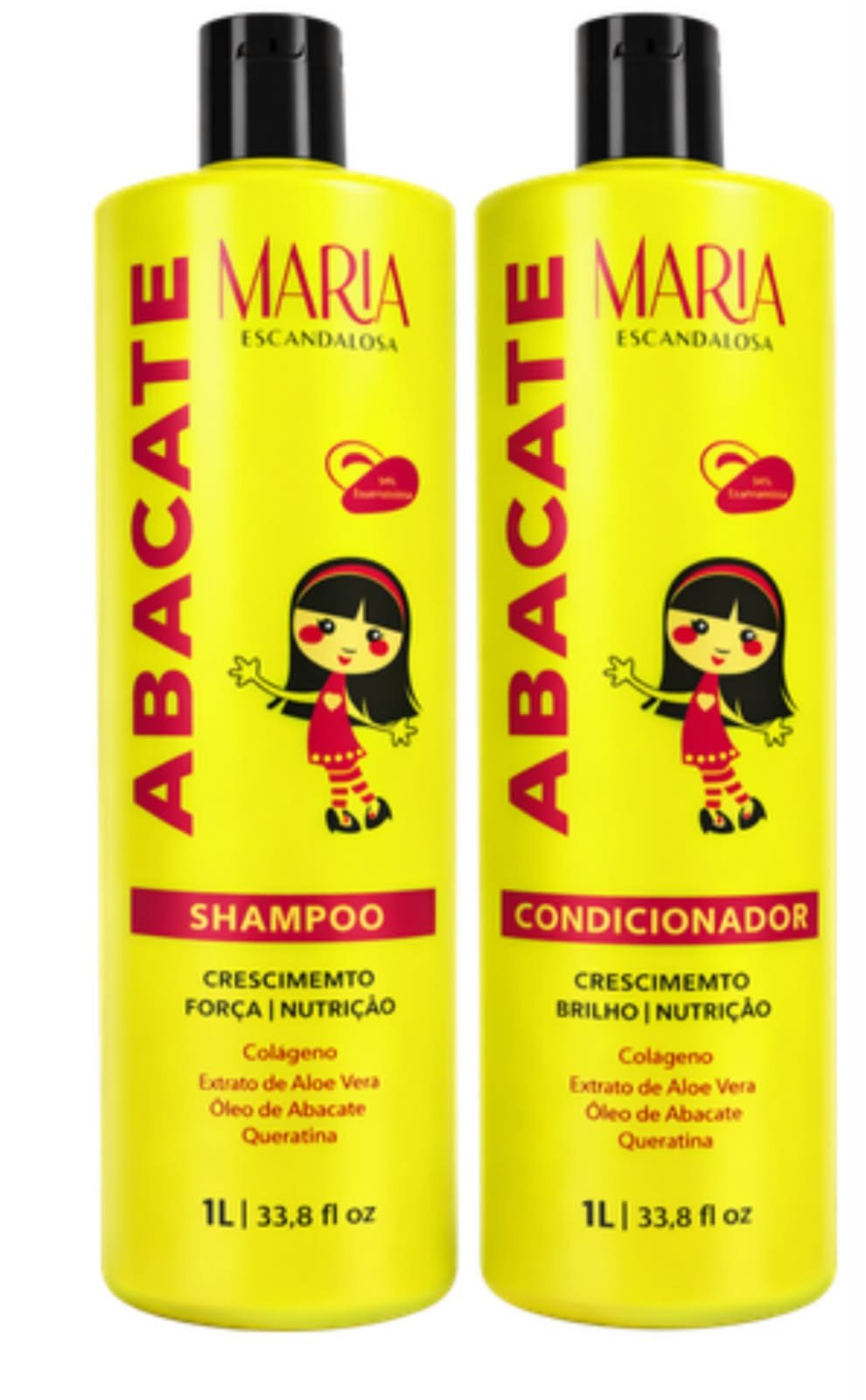 KIT CAPILAR ABACATE 1 LITRO MARIA ESCANDALOSA